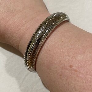 Chic Silver Coil Bracelet